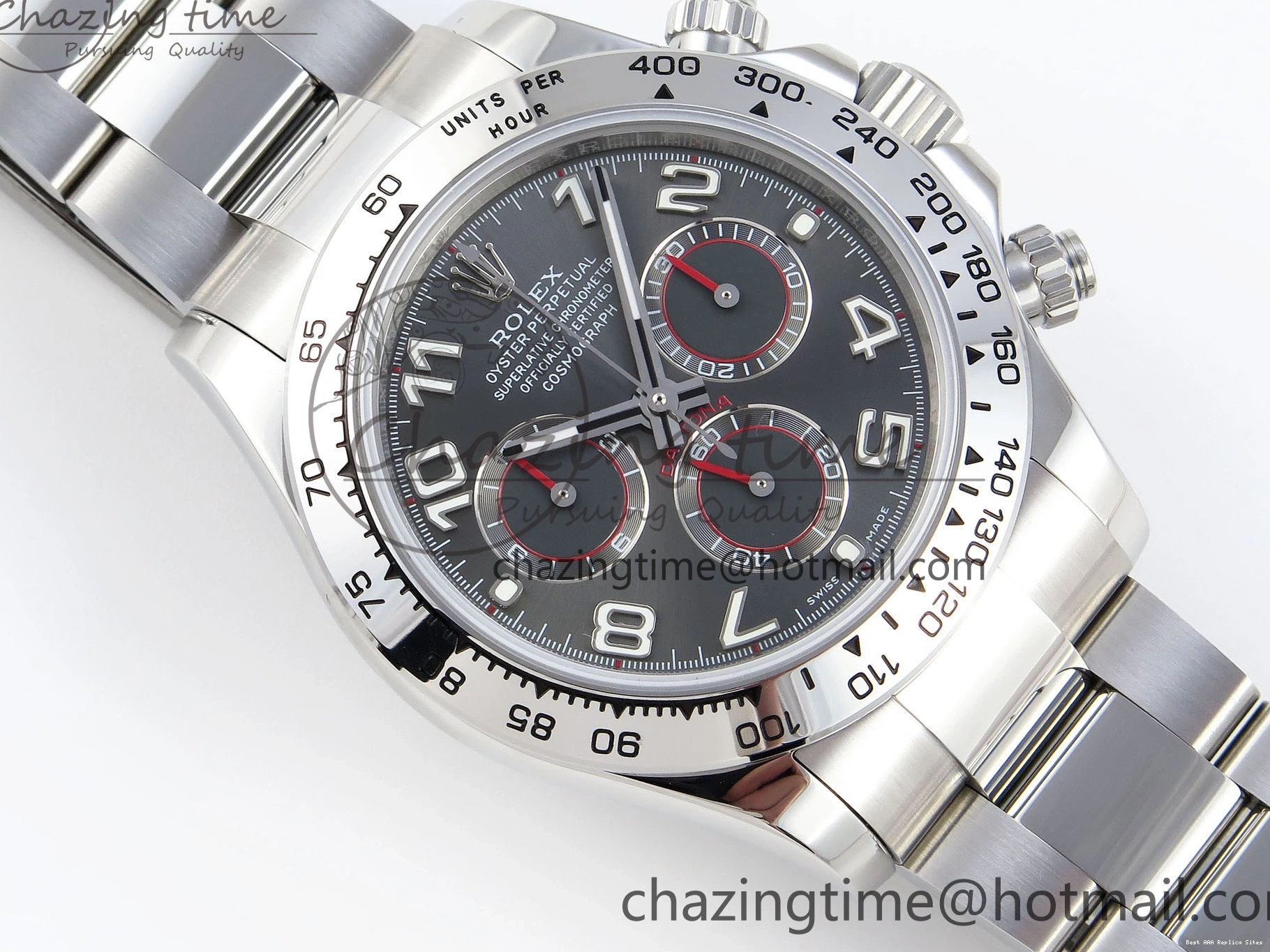 AAA Replica Watches GRAY DIAL MOVEMENT) 116509 NUMERAL OMF (SLIM Cozy A7750 DAYTONA BRACELET SS ON EDITION SS 1809 BEST 0108